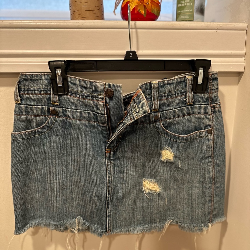American Eagle Outfitters Blue Casual Mini Skirt